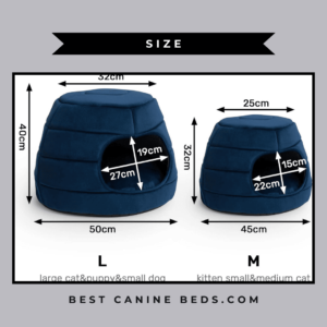 Hollypet dog bed size