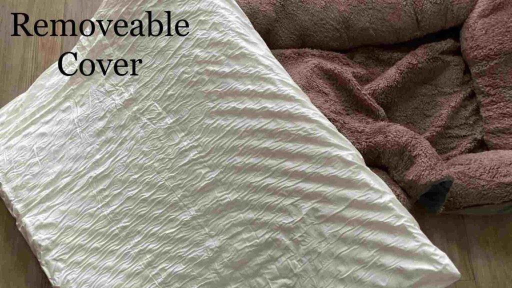 how to remove cover orthopedic dog bed with bolster